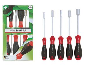 Velleman - Wiha jeu de tournevis softfinish® tournevis à douille six pans 5 pcs (01034)