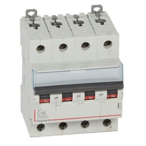 Legrand - Autom. DX³ 6000A/10kA 4P C16 400V 4 modules