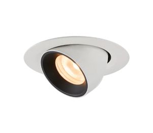 SLV LIGHTING - Numinos® Gimble M, Plafondinbouwarmatuur Wit / Zwart 4000K 40°
