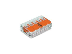 Velleman - Compacte verbindingsklem 5 x 0.2 - 4 mm² voor alle kabelsoorten