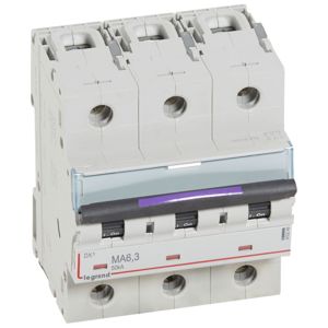 Legrand - Automaten DX³ MA 3P 6.3A 400V - 50KA - 4,5mod