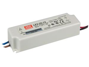 Mean Well - Constant Voltage - Ac/Dc - 12V - 20W - Ip67