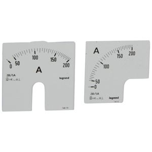 Legrand - Wijzerplaat ampèremeter 0 - 200 A - meting op deur