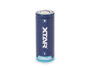 Velleman - Xtar - oplaadbare lithium-ion batterij 3.6 v - 5000 mah - 26650