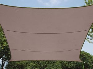 Velleman - Zonnezeil - rechthoek - 4 x 3 m - kleur: taupe