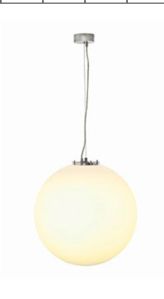 SLV LIGHTING - ROTOBALL 40 SUSPENSION, BLANC, E27, MAX. 24W