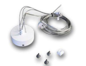 Teco - Kit de susp. 2m pour Plafonnier LED Teco ENIMA + Rosace bl.