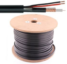 Câble combi COAX RG 59 + 2x0,75 mm² - 75 Ohm - au mètre ou en rouleau - RG59+2X075