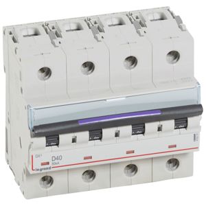 Legrand - Automaten DX³ 4P D 40A 400V - 50KA - 6mod