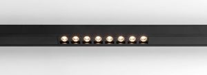 MODULAR - Pista track 48V LED linear spots (8x) 2700K medium 1-10V GI black struc