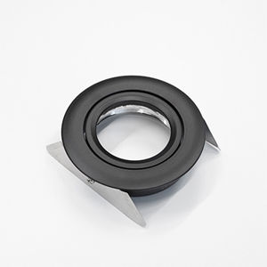 PROLUMIA - Downlight ring, rond verdiept, ø85(ø79)mm, zwart Kantelbaar, lage UGR, met bladveren