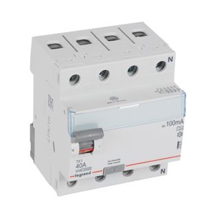 Legrand - Diff schak TX³ 4P 100mA 40A Type A - 4 modules