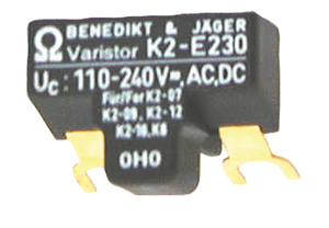 Benedikt & Jäger - varistor voor K2-07 to K2-16 110-240V~= AC/DC