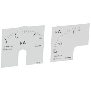 Legrand - Wijzerplaat ampèremeter 0 - 1250 A - meting op deur