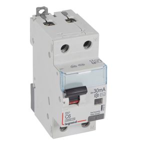 Legrand - Disj. diff DX³ PhN 30mA C6 AC 6000A/10kA - 1 module