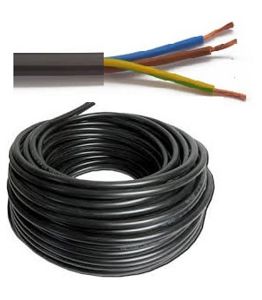 Câble flexible VTMB 4G0,75 (H05VV-F) - au mètre ou en rouleau - VTMB4G075ZW - noir
