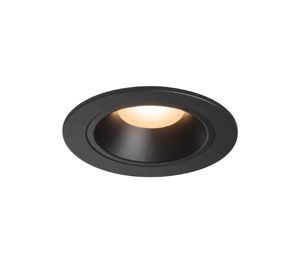 SLV LIGHTING - NUMINOS DL S, indoor led plafondinbouwarmatuur zwart/zwart 3000K 55°