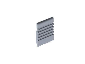 Velleman - Aluminium eindkap voor (pla) aluminiumprofiel voor ledstrip - zonder kabelopening - zilver