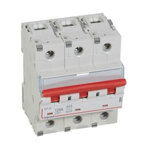 Legrand - Lastschakelaar DX³ 3P 125A met uitschakelaar - 3 modules