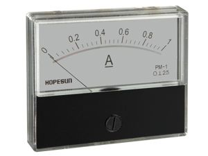 Velleman - Amperemetre analogique de tableau 1a cc / 70 x 60mm