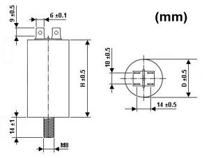 Velleman - Condensateur de marche 1µf/450v