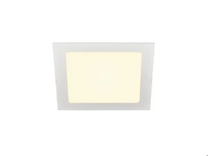SLV LIGHTING - SENSER 18, encastré intérieur de plafond LED carré blanc 3000K