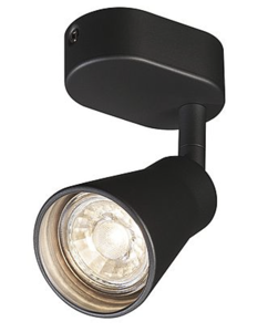 SLV LIGHTING - Applique et plafonnier intérieur en saillie AVO CW Single, un spot, QPAR51, noir, max. 50W