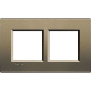 Bticino - LL-Plaque rectangul. 2x2 mod 57mm square