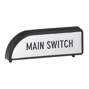 Legrand - Etiket vr afdekplaat Main switch
