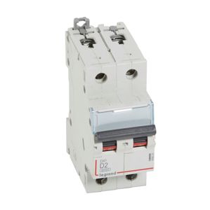 Legrand - Autom. DX³ 6000A/10kA 2P D02 400V 2 modules