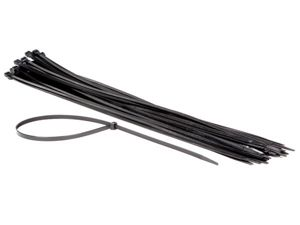 Velleman - Set met nylon kabelbinders - 8.8 x 750 mm - zwart (50 st.)