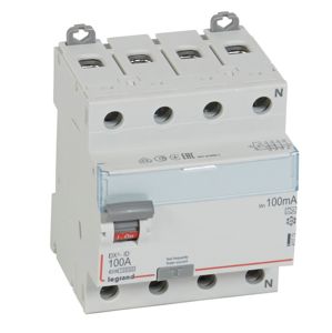 Legrand - Diff schak DX³ 4P 100mA 100A Type A - 4 modules