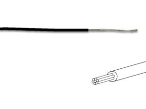 Velleman - Fil de câblage - ø 1.4 mm - 0.2 mm² - multibrin - noir