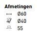 PSM LIGHTING - OPBOUWSPOT M10 - ZONDER TRANSFO DOMINO 12V WIT