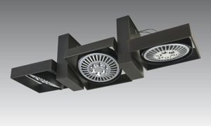 STEPHANE DAVIDTS - SARGAS 3/02 plafondlamp in gestructureerd zwart