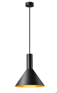 SLV LIGHTING - PHELIA 275 E27, indoor hanglamp zwart/goud