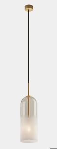 LEDS C4 - Pendant Glam 1 X E14 23 Gold Steel, Glass Gold, White