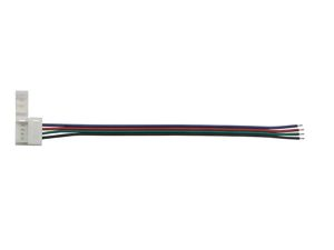 Velleman - Kabel met 1 push connector voor flexibele led strip - 10 mm rgb kleur