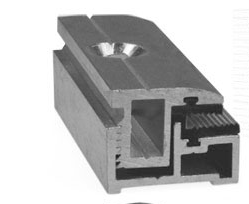 Schletter - Glaspaneel eindklem PROFI smal 3-8mm (incl. toebehoren M8x45)