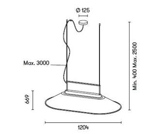 LEDS C4 - Grok Pendant Shoemaker 1204mm LED 49W 4002lm 2700K DALI DT8 Black Grey