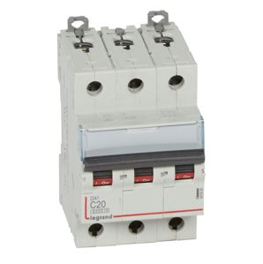 Legrand - Autom. DX³ 6000A/10kA 3P C20 400V 3 modules