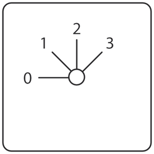 Benedikt & Jäger - 3-standenschakelaar met 0-positie (22.5mm)