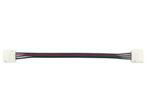 Velleman - Câble avec connecteurs push pour bande à led flexible - 10 mm - couleur rgb