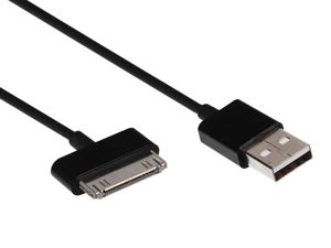 Velleman - Apple® 30-polig (mannelijk) naar usb 2.0 a (mannelijk) kabel - zwart - 1 m