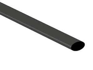 Velleman - Gaine thermoretractable 2:1 - 6.4mm - noir - 1m - version economique