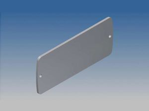 Velleman - Aluminium paneel voor tekam 2 - zilver - 85.8 x 36.9 x 2 mm