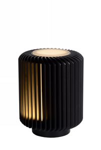 Lucide - TURBIN - Lampe de table - Ø 10,6 cm - LED - 1x5W 3000K - Noir