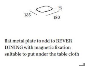Wever & Ducré - Magn. Flat Plate Rever Dining Black