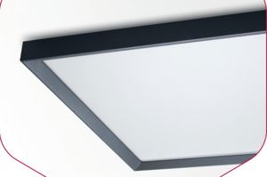Integratech - Cadre surface pour panneau led 30x120 noir