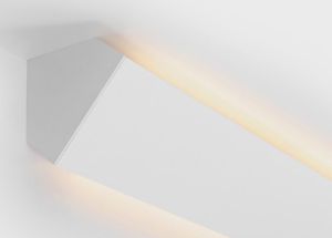 MODULAR - Como Corner straight cover white struc/m